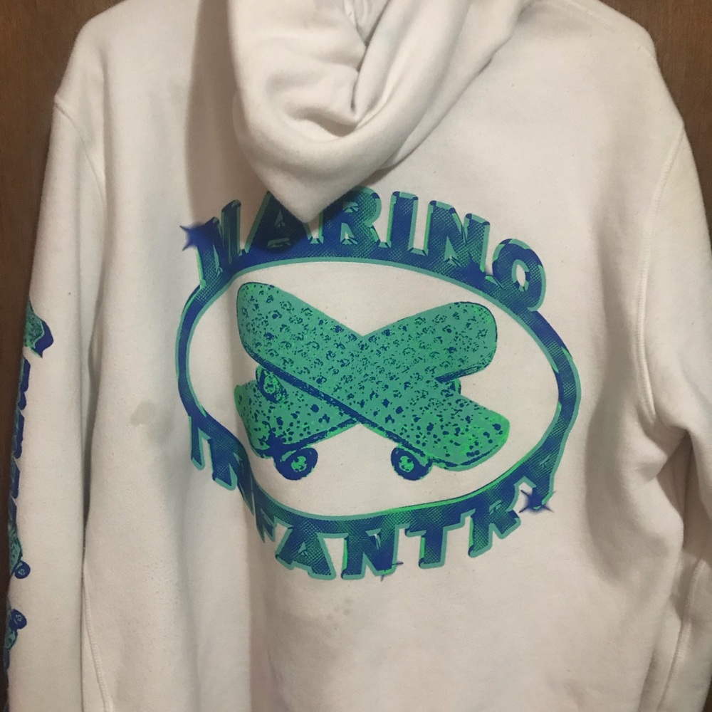 White Marino Infantry Hoodie